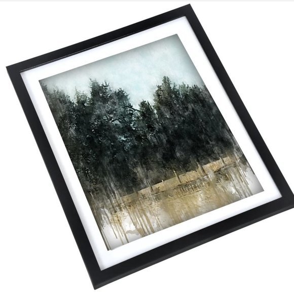 - Framed‎ Watercolor forest  wall art - Picture 2 of 4